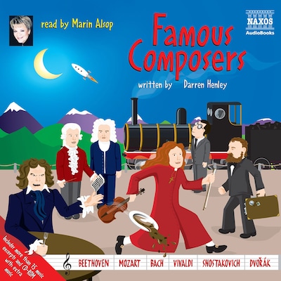 Famous Composers – omslag til lydbogen af Darren Henley