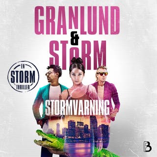 Stormvarning – omslag till ljudboken av Alex Storm,Anna Granlund