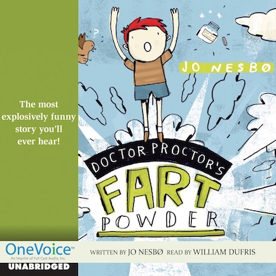 Doctor Proctor's Fart Powder (Unabridged) – omslag til lydbogen af Jo Nesbø