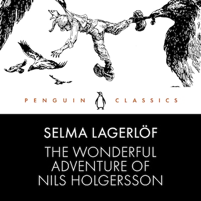 The Wonderful Adventure of Nils Holgersson – omslag til lydbogen af Selma Lagerlöf