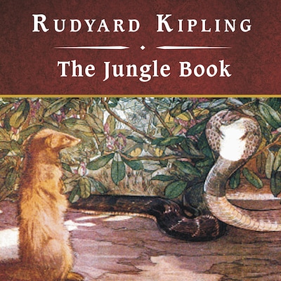 The Jungle Book, with eBook – omslag til lydbogen af Rudyard Kipling