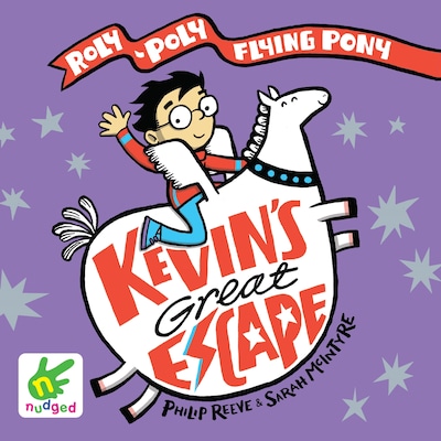 Kevin's Great Escape – omslag til lydbogen af Sarah Mcintyre, Philip Reeve