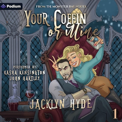 Your Coffin or Mine – omslag til lydbogen af Jacklyn Hyde