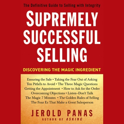 Supremely Successful Selling – omslag til lydbogen af Jerold Panas