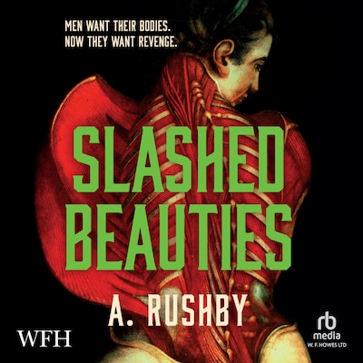 Slashed Beauties – omslag til lydbogen af A Rushby