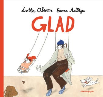 Glad – omslag till ljudboken av Emma Adbåge,Lotta Olsson