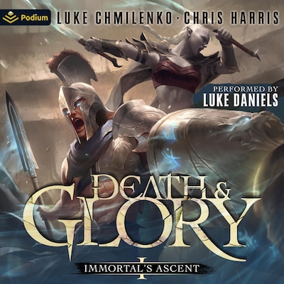Death and Glory – omslag til lydbogen af Luke Chmilenko, Chris Harris