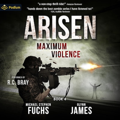 Maximum Violence – omslag til lydbogen af Glynn James, Michael Stephen Fuchs