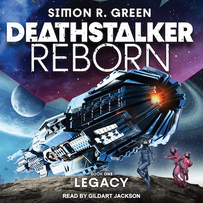Deathstalker Legacy – omslag til lydbogen af Simon R. Green