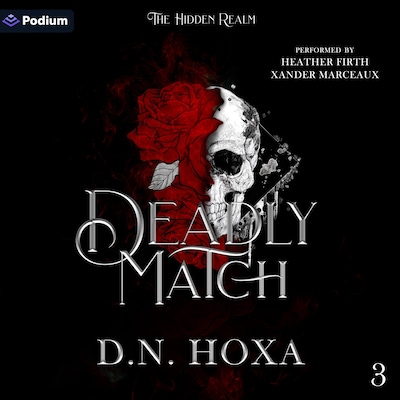 Deadly Match – omslag til lydbogen af D.N. Hoxa