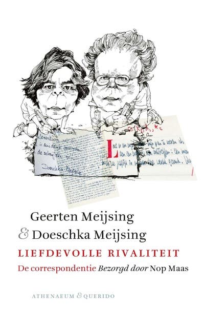 Liefdevolle rivaliteit: De correspondentie – omslag van het luisterboek van Doeschka Meijsing,Geerten Meijsing