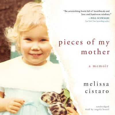 Pieces of My Mother – omslag til lydbogen af Melissa Cistaro