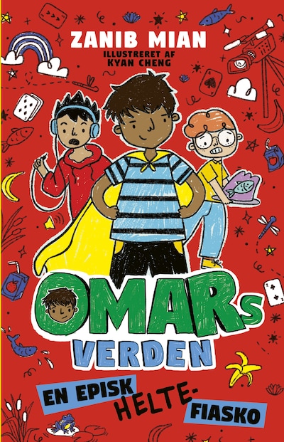 Omars verden 4: En episk heltefiasko – omslag til lydbogen af Zanib Mian