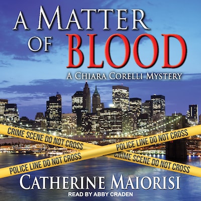 A Matter of Blood – omslag til lydbogen af Catherine Maiorisi