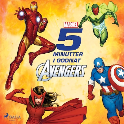 Fem minutter i godnat - Avengers – omslag til lydbogen af Marvel