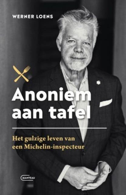 Anoniem aan tafel – omslag van het luisterboek van Werner Loens
