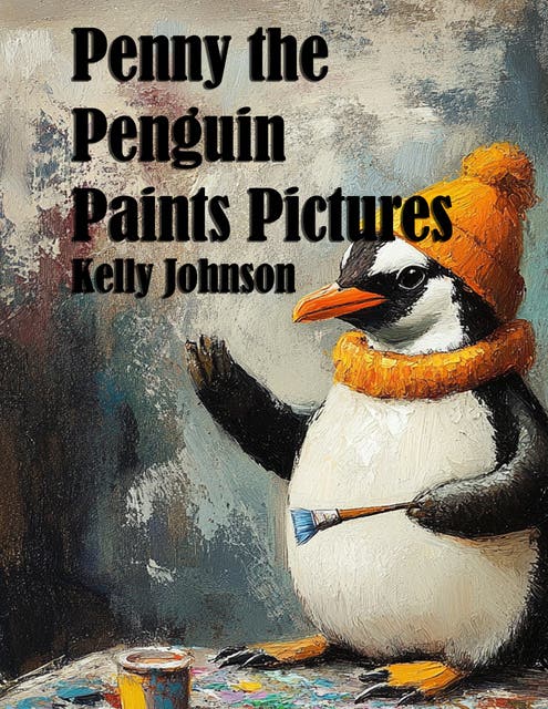 Penny the Penguin Paints Pictures – omslag til lydbogen af Kelly Johnson