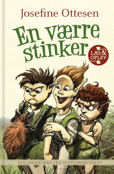 Hullerikkerne fra Syvstammetræet. En værre stinker – omslag til lydbogen af Josefine Ottesen