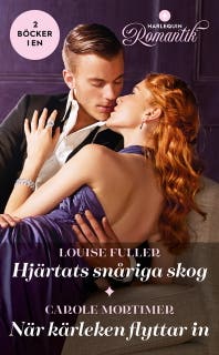 Hjärtats snåriga skog / När kärleken flyttar in – omslag till ljudboken av Carole Mortimer,Louise Fuller