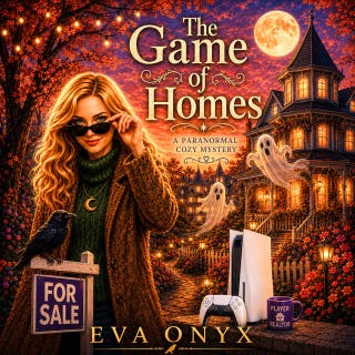 The Game Of Homes: Paranormal Cozy Mystery with Ghosts – omslag till ljudboken av Eva Onyx