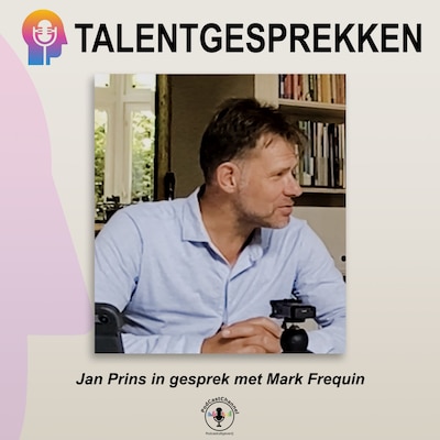 Jan Prins in gesprek met Mark Frequin – omslag van het luisterboek van Jan Prins