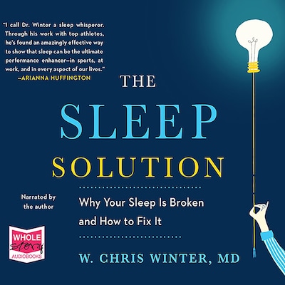 The Sleep Solution – omslag til lydbogen af W. Chris Winter