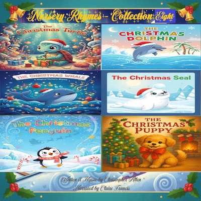 Christmas Nursery Rhymes - Collection Eight – omslag til lydbogen af AI Voice Christopher Allen