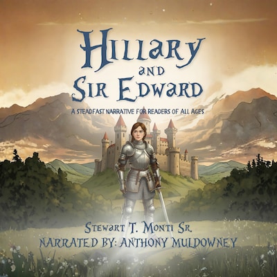 Hillary and Sir Edward – omslag til lydbogen af Stewart T. Monti, Sr.