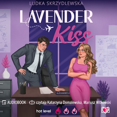 Lavender Kiss – okładka audiobooka, autor Ludka Skrzydlewska