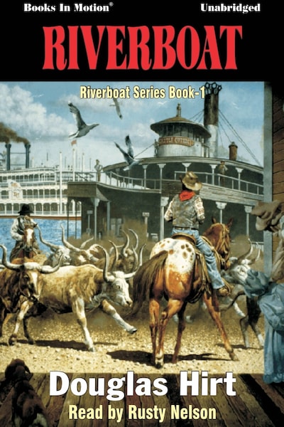 Riverboat – omslag til lydbogen af Douglas Hirt