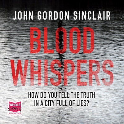Blood Whispers – omslag til lydbogen af John Gordon Sinclair