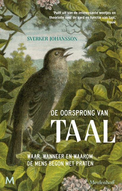 De oorsprong van taal: Waar, wanneer en waarom de mens begon met praten – omslag van het luisterboek van Sverker Johansson