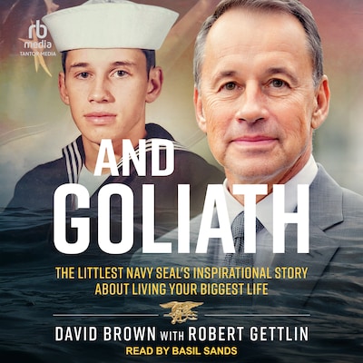 And Goliath – omslag til lydbogen af David Brown