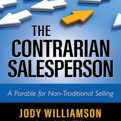 The Contrarian Salesperson – omslag til lydbogen af Jody Williamson