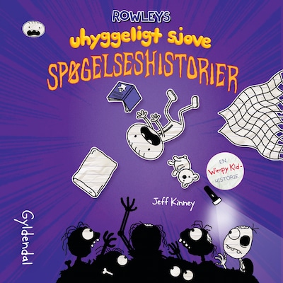 Rowleys uhyggeligt sjove spøgelseshistorier – omslag til lydbogen af Jeff Kinney
