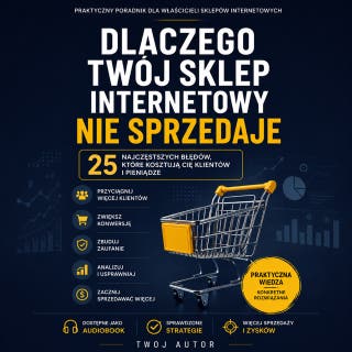 Dlaczego Twój sklep internetowy nie sprzedaje – okładka audiobooka, autor Łukasz Nester