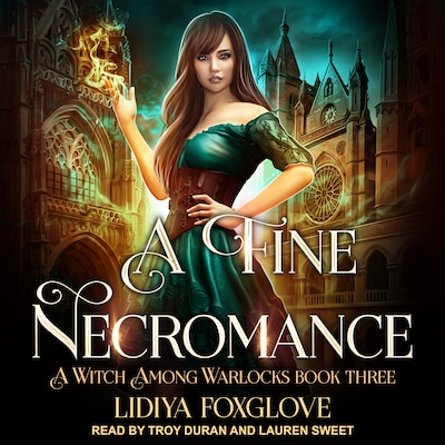 A Fine Necromance – omslag til lydbogen af Lidiya Foxglove