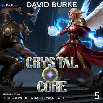 Crystal Core 5 – omslag til lydbogen af David Burke