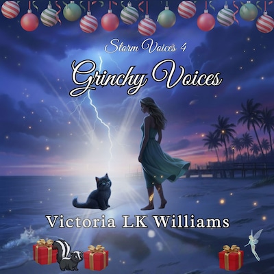 Grinchy Voices – omslag til lydbogen af Victoria LK Williams