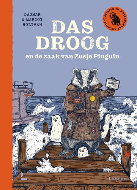 Das Droog en de zaak van Zusje Pinguïn – omslag van het luisterboek van Dagmar Holtman,Margot Holtman