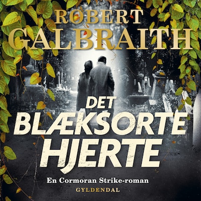 Det blæksorte hjerte – omslag til lydbogen af Robert Galbraith