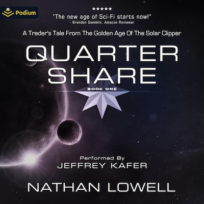 Quarter Share – omslag til lydbogen af Nathan Lowell