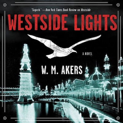 Westside Lights – omslag til lydbogen af W.M. Akers