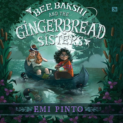 Bee Bakshi and the Gingerbread Sisters – omslag til lydbogen af Emi Pinto