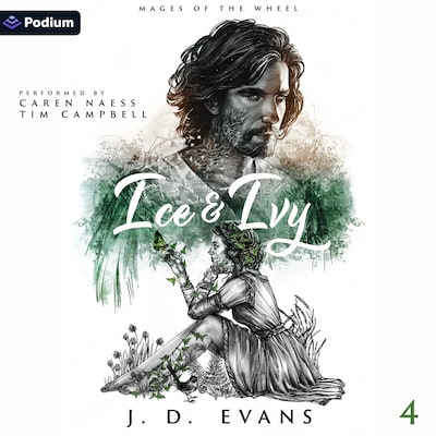 Ice & Ivy – omslag til lydbogen af J.D. Evans