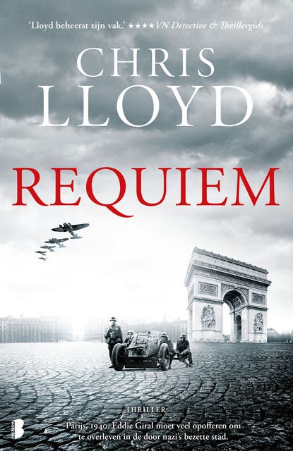 Requiem: Parijs, 1940. Eddie Giral moet veel opofferen om te overleven in de door nazi's bezette stad. – omslag van het luisterboek van Chris Lloyd