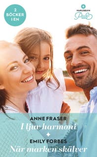 I ljuv harmoni / När marken skälver – omslag till ljudboken av Anne Fraser,Emily Forbes