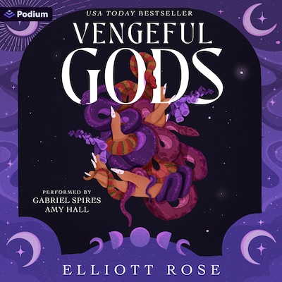Vengeful Gods – omslag til lydbogen af Elliott Rose