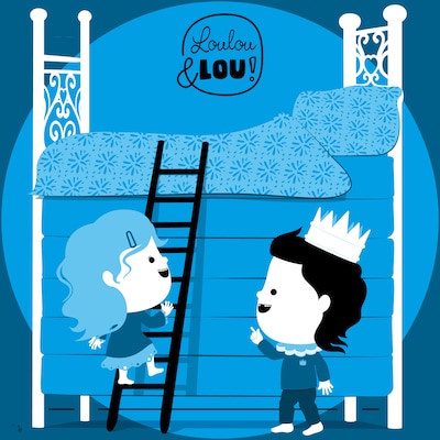 De prinses op de erwt – omslag van het luisterboek van Loulou en Lou