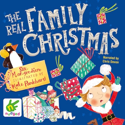 The Real Family Christmas – omslag til lydbogen af Sue Mongredien